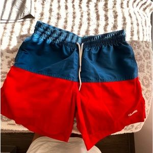 Chubbies limited edition American flag swim trunks
